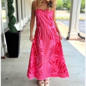 Stunning pink maxi dress.  New.  Size 6.